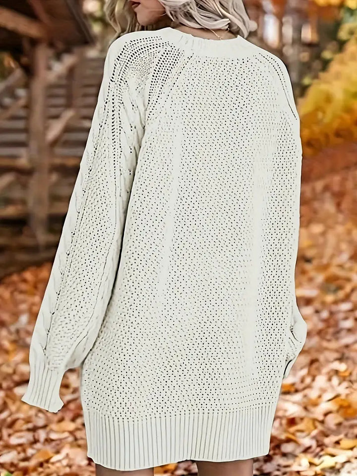 Ruth | Sophisticated Oversized Cable Knit Sweater Tunic