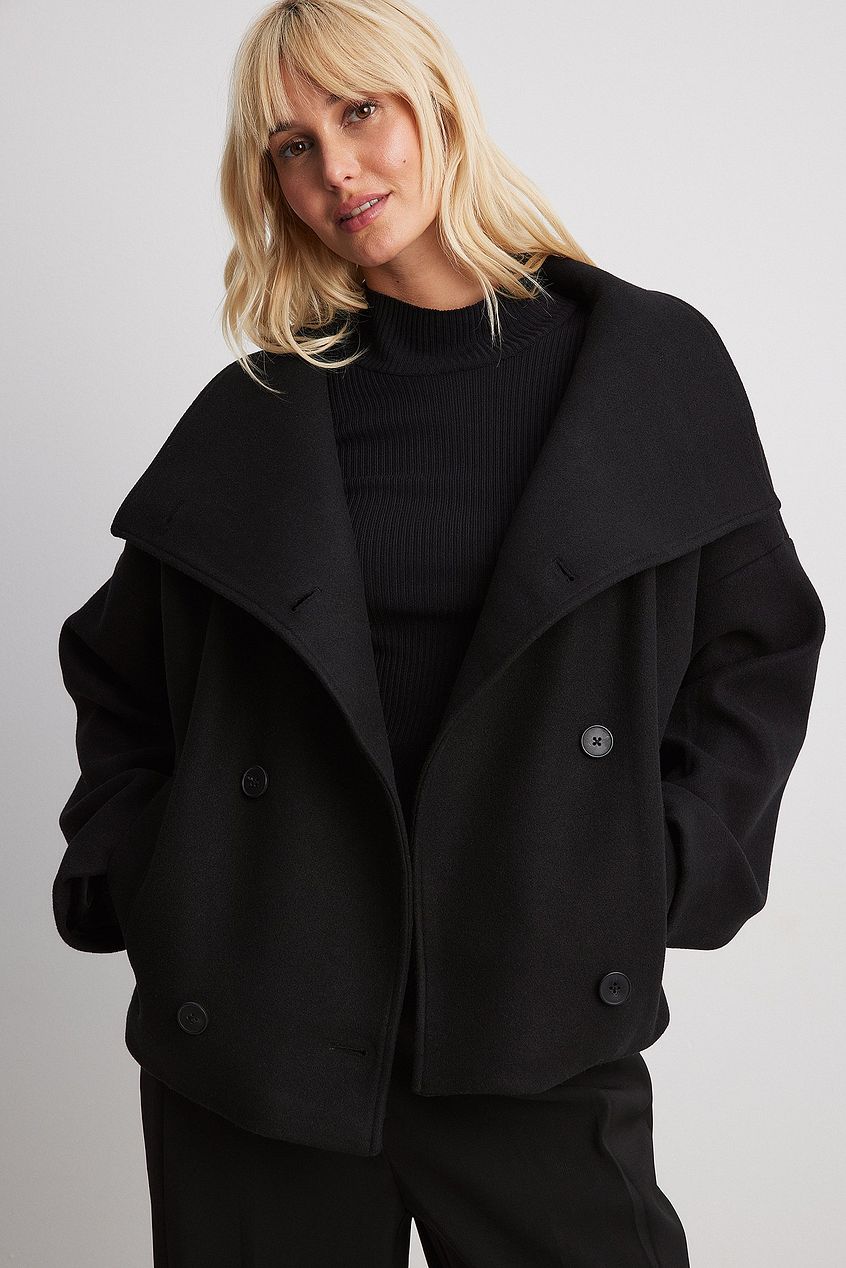 Saga | Chik Oversize Dobbeltradet Uldfrakke Dame