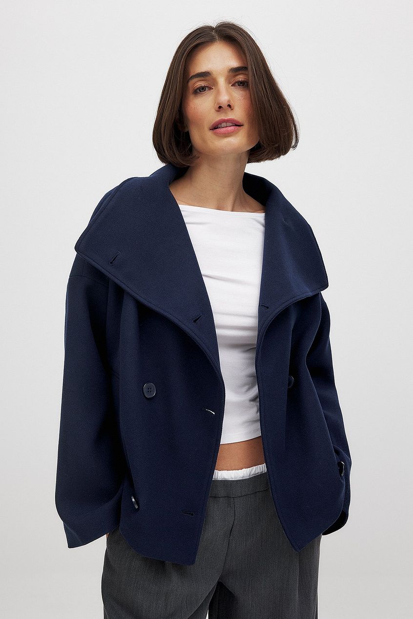 Saga | Chik Oversize Dobbeltradet Uldfrakke Dame
