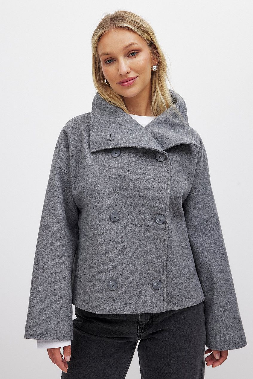 Saga | Chik Oversize Dobbeltradet Uldfrakke Dame
