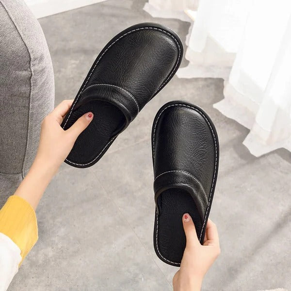 Sandra | Relaxed Slip-On Stitched Comfort Slippers