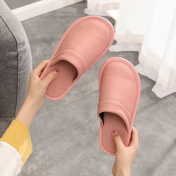 Sandra | Relaxed Slip-On Stitched Comfort Slippers
