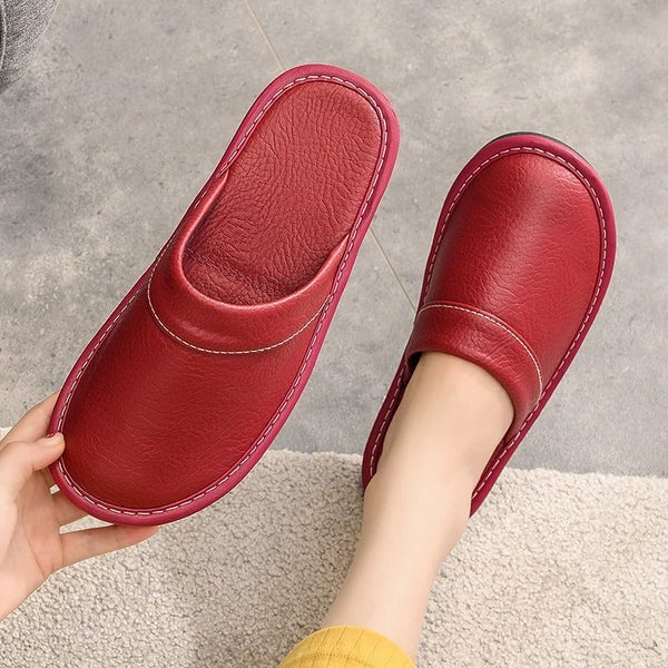 Sandra | Relaxed Slip-On Stitched Comfort Slippers