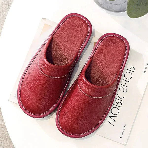 Sandra | Relaxed Slip-On Stitched Comfort Slippers