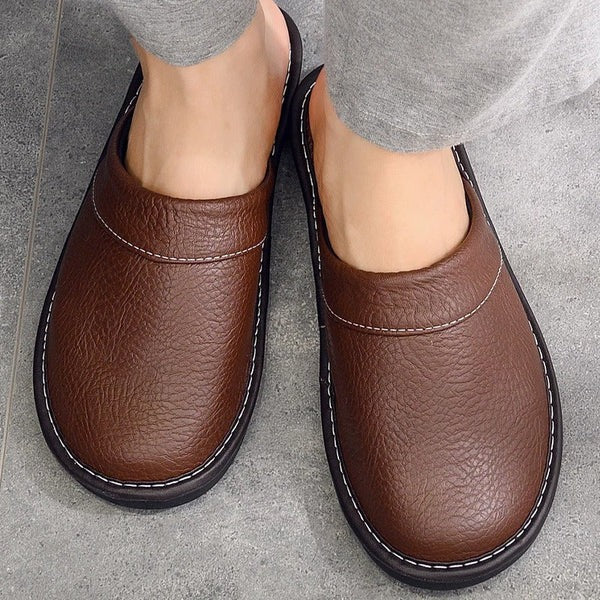 Sandra | Relaxed Slip-On Stitched Comfort Slippers