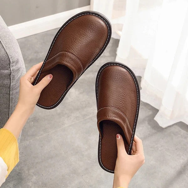 Sandra | Relaxed Slip-On Stitched Comfort Slippers