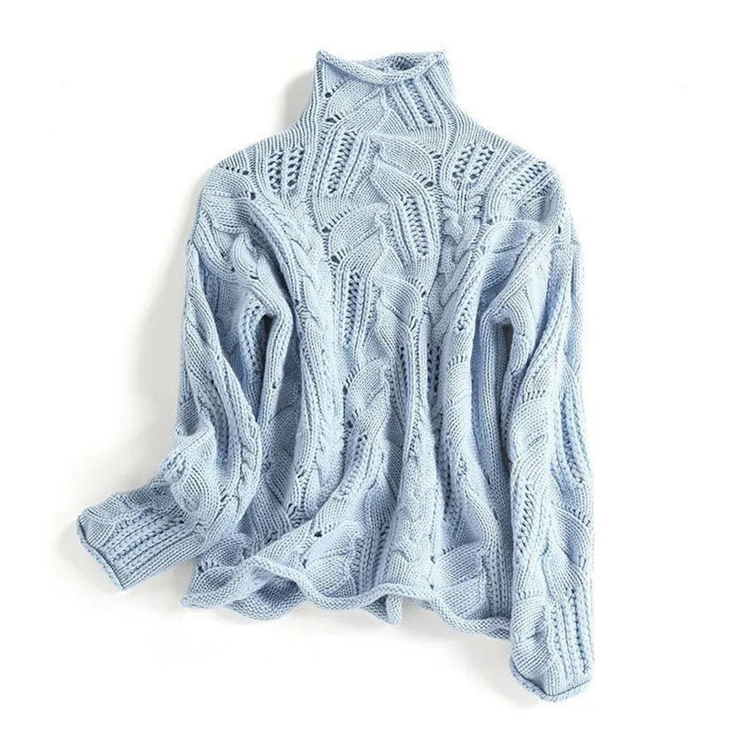 Shirley | Cozy Cable-Knit Turtleneck Sweater with Relaxed Fit