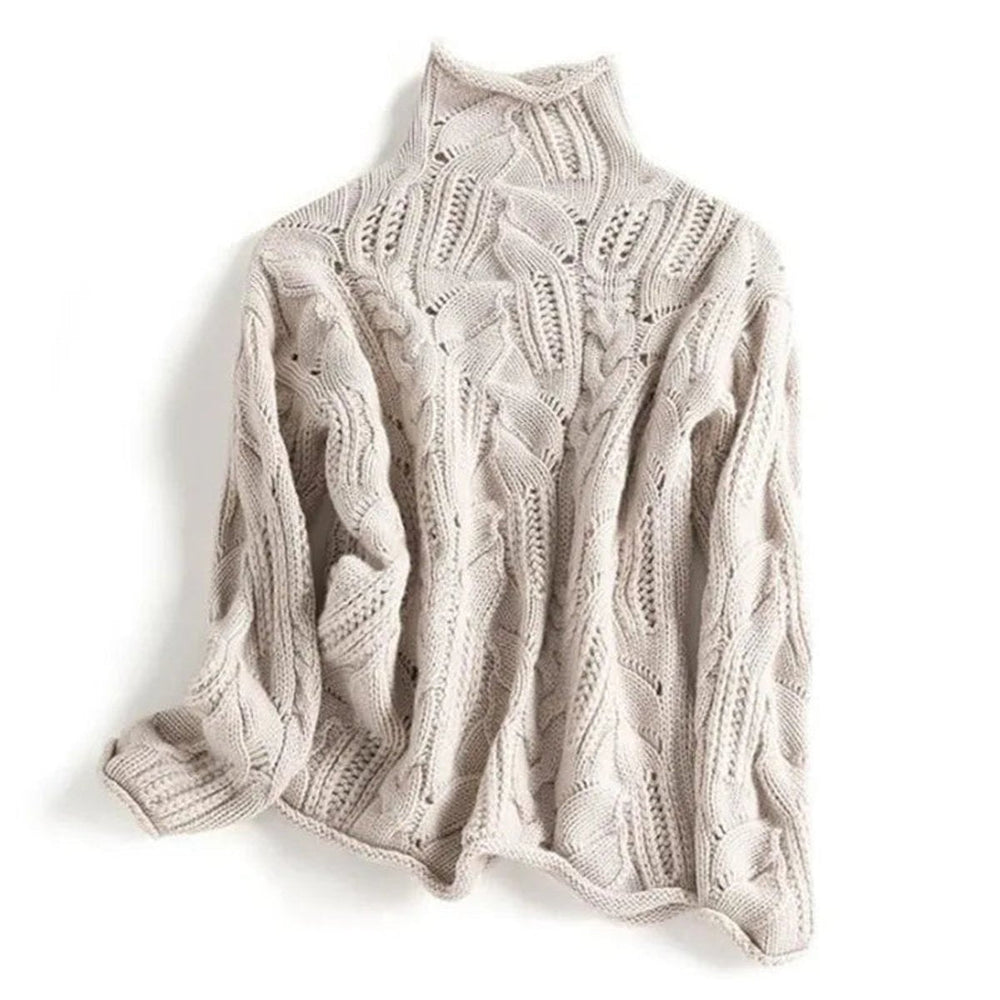 Shirley | Cozy Cable-Knit Turtleneck Sweater with Relaxed Fit