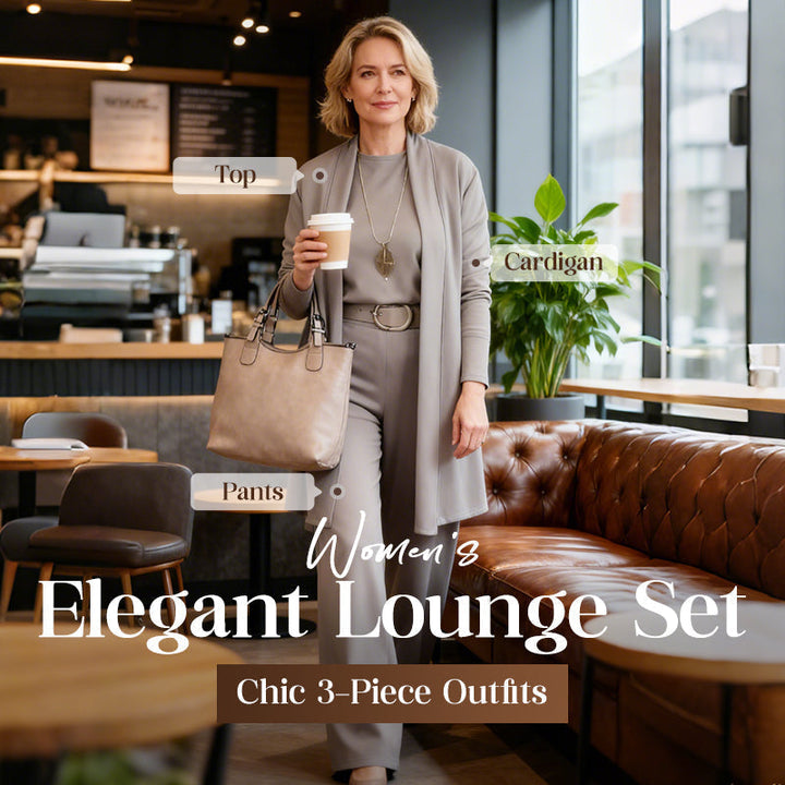Sophia | Chic 3-Piece Long Cardigan Lounge Set