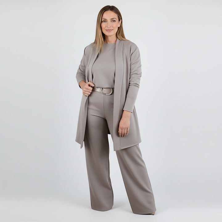 Sophia | Chic 3-Piece Long Cardigan Lounge Set