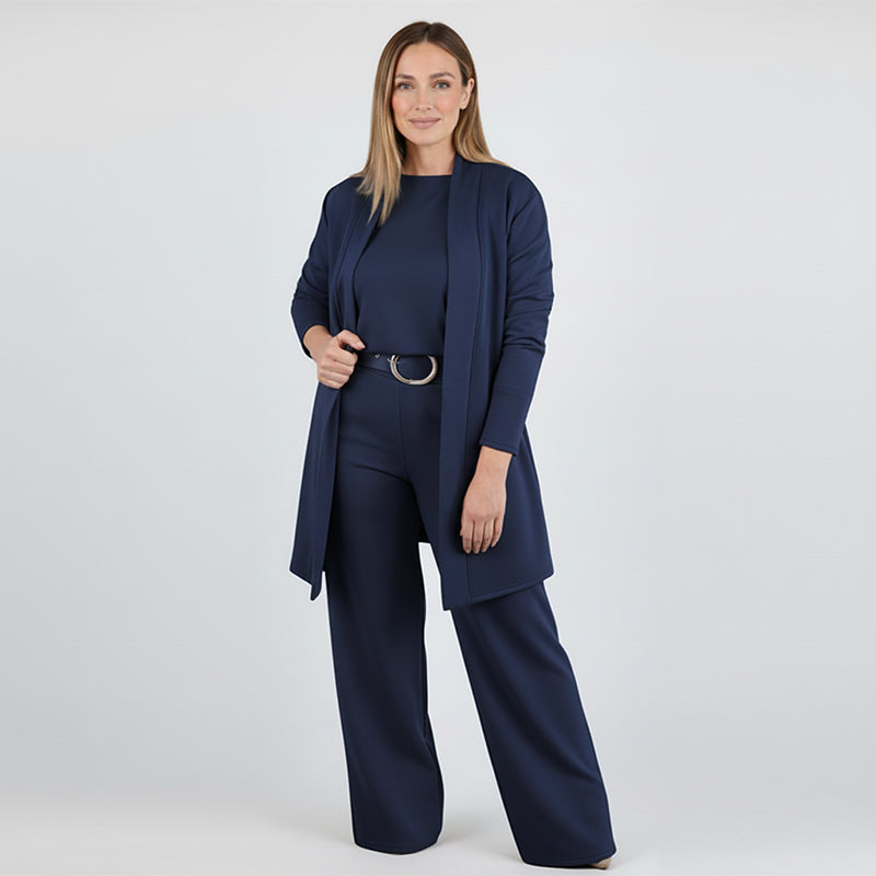 Sophia | Chic 3-Piece Long Cardigan Lounge Set