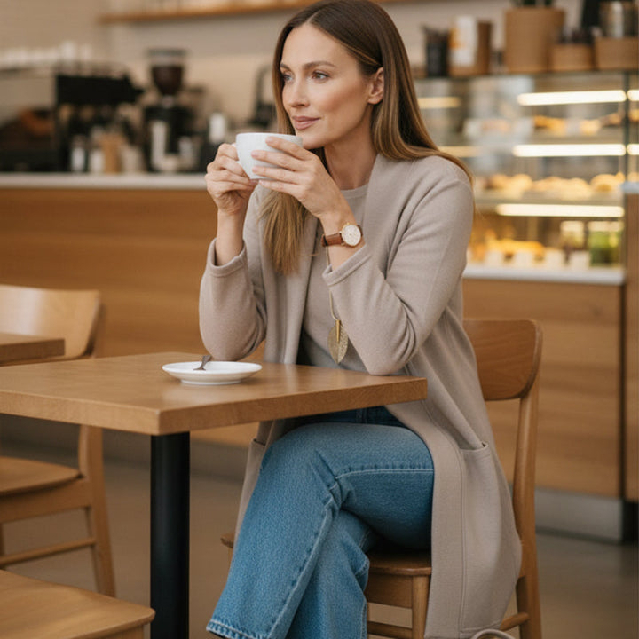 Sophia | Chic 3-Piece Long Cardigan Lounge Set
