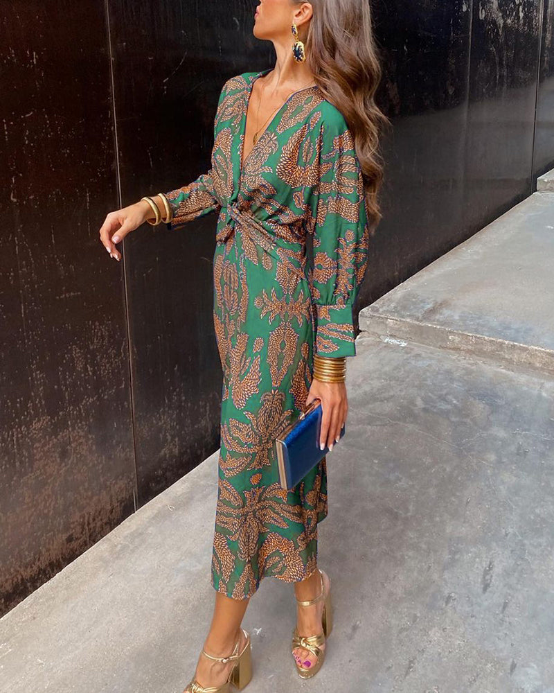 Sophia | Graceful Boho Maxi Winter Wedding Guest Dress