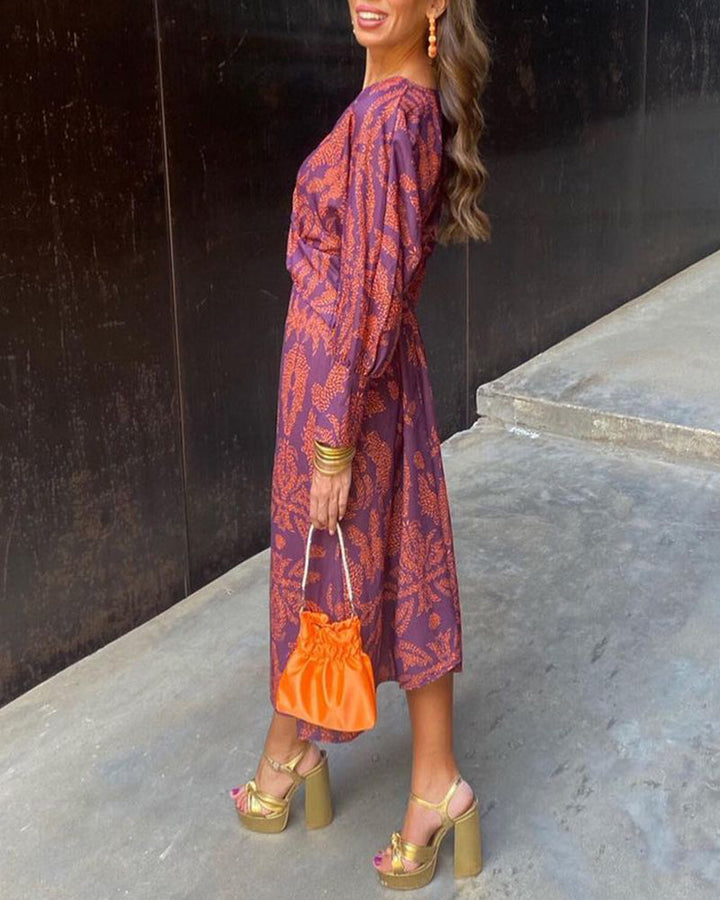 Sophia | Graceful Boho Maxi Winter Wedding Guest Dress