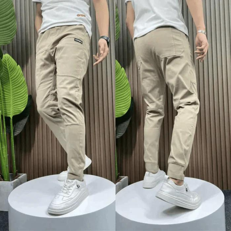 Theo | Tidløs Slim Fit Cargo Bukser med Lommer