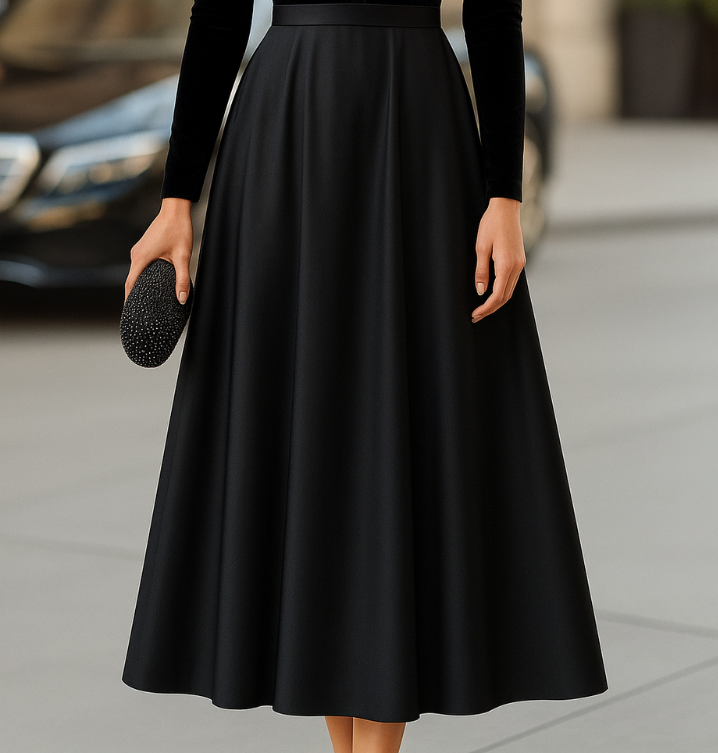 Victoria | Sophisticated Velvet Winter Wedding Guest Midi Dress