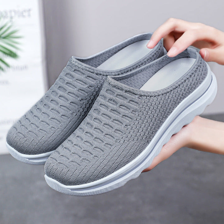 Virginia | Cozy Slip-On Mesh Walking Slippers with Cushioned Sole