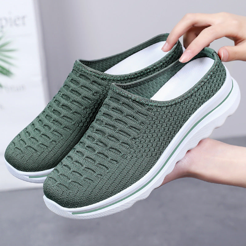 Virginia | Cozy Slip-On Mesh Walking Slippers with Cushioned Sole
