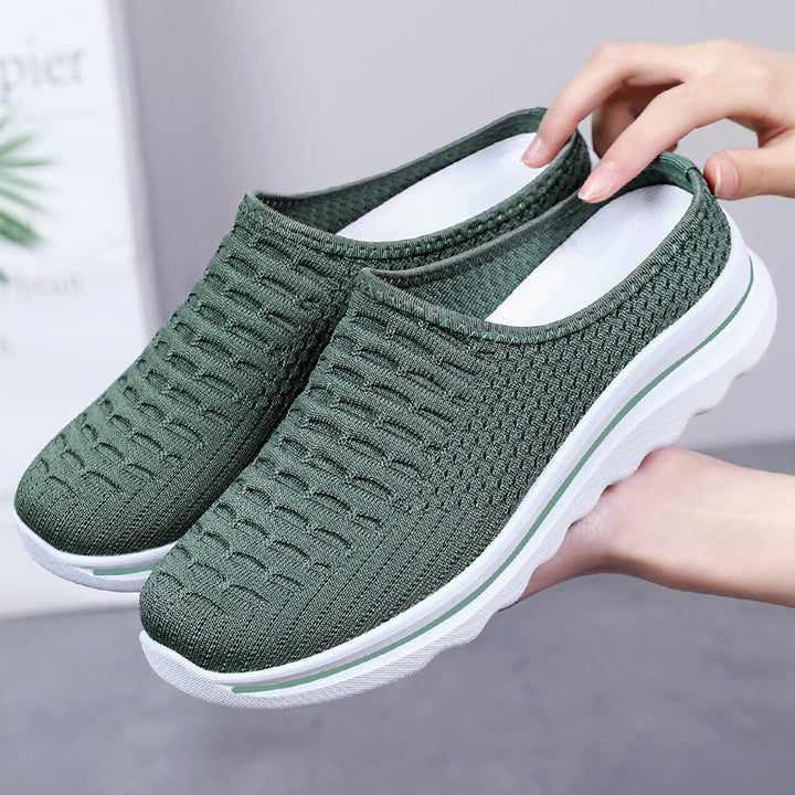 Virginia | Cozy Slip-On Mesh Walking Slippers with Cushioned Sole