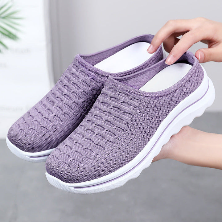 Virginia | Cozy Slip-On Mesh Walking Slippers with Cushioned Sole