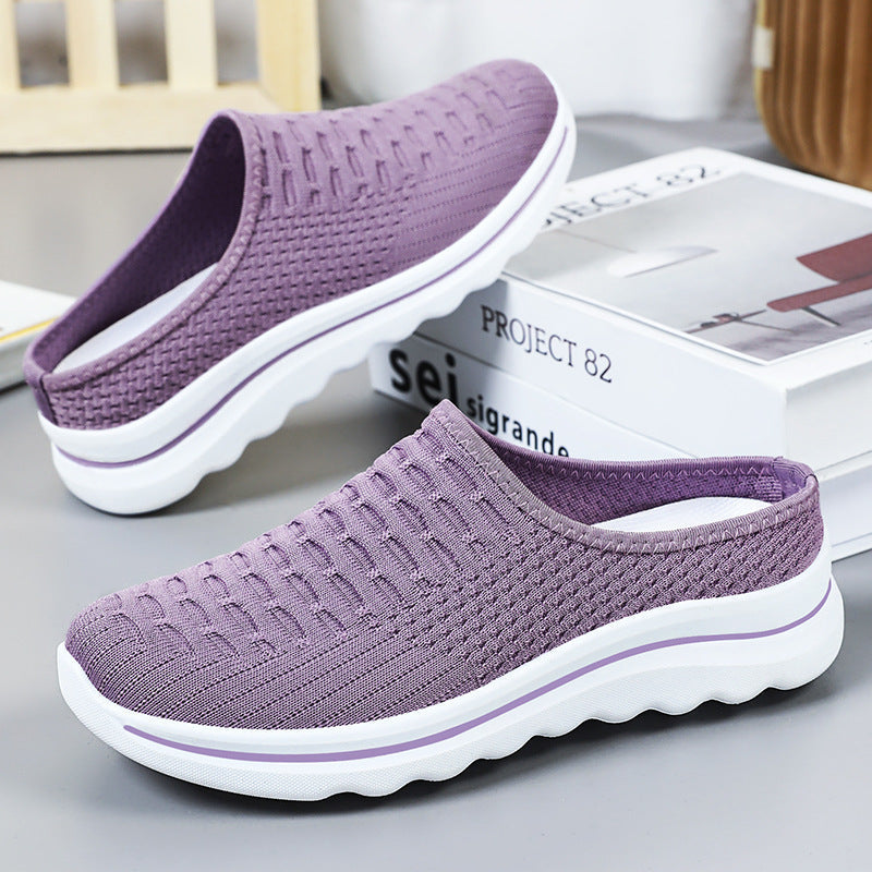 Virginia | Cozy Slip-On Mesh Walking Slippers with Cushioned Sole