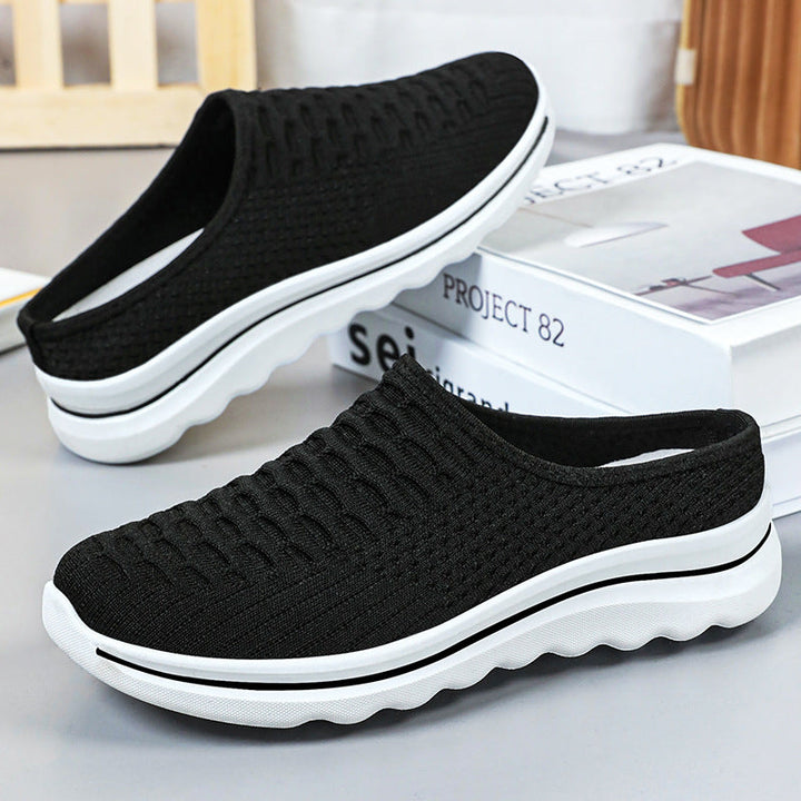 Virginia | Cozy Slip-On Mesh Walking Slippers with Cushioned Sole