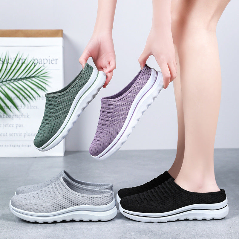 Virginia | Cozy Slip-On Mesh Walking Slippers with Cushioned Sole