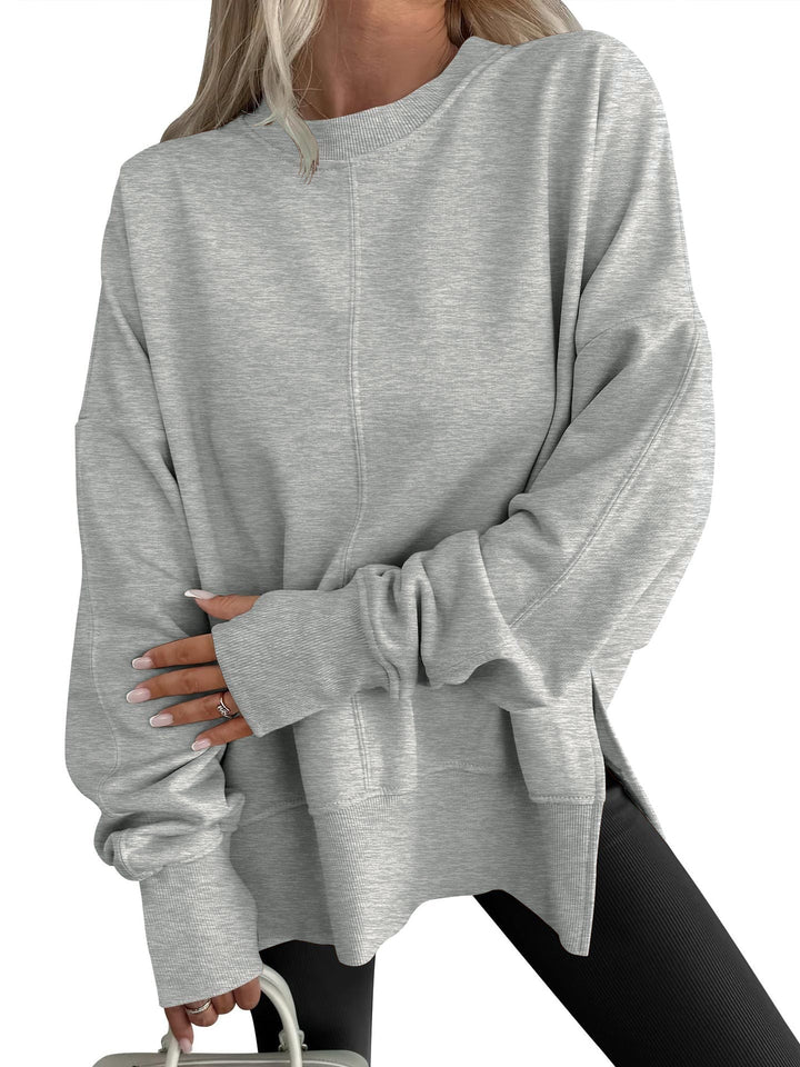 Virginia | Timeless Oversized Long Sleeve Crewneck Sweatshirt