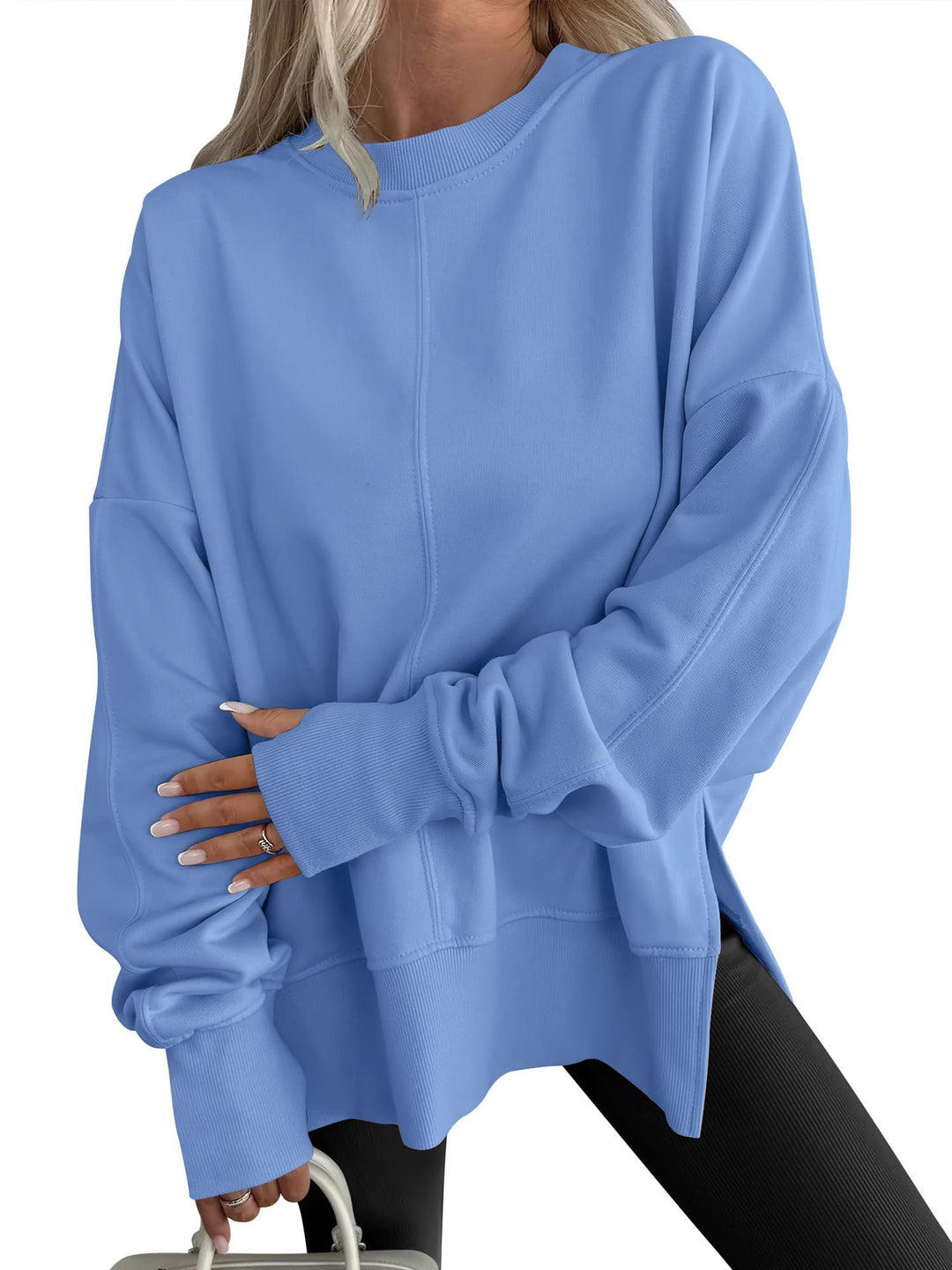 Virginia | Timeless Oversized Long Sleeve Crewneck Sweatshirt