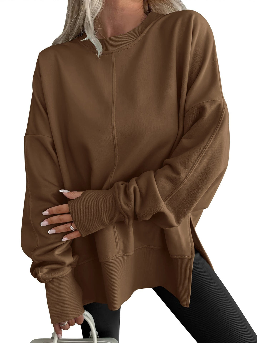 Virginia | Timeless Oversized Long Sleeve Crewneck Sweatshirt